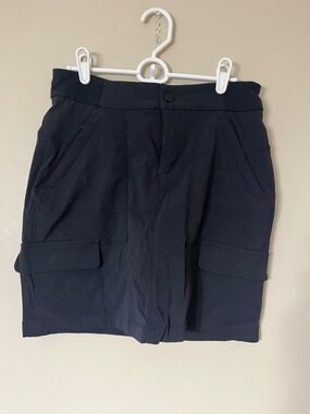 Athleta Navy Cargo Skort with Front Pockets
